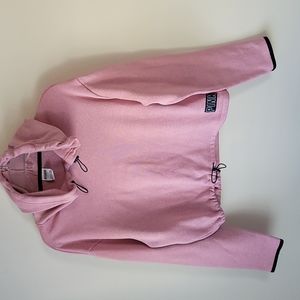 Victoria's Secret Barbie Core Women's Pink Drawstring Hoodie Top Preppy Size M